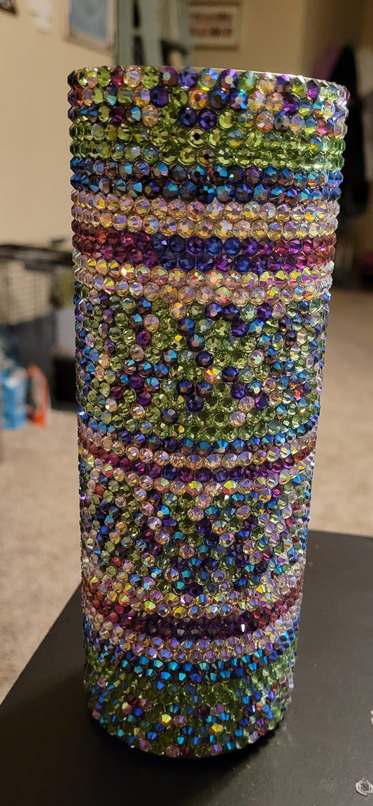 Green/Purple 20 0z Rhinestone