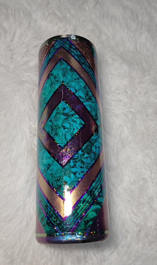 30 Oz Teal Purple Wacky V 65