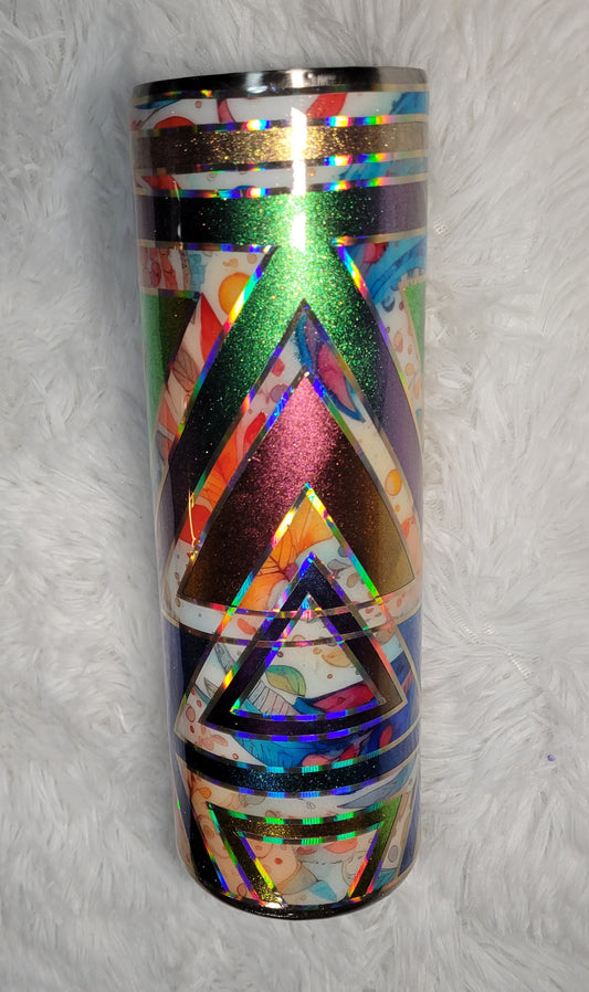 30 Oz Colorful Triangles 66