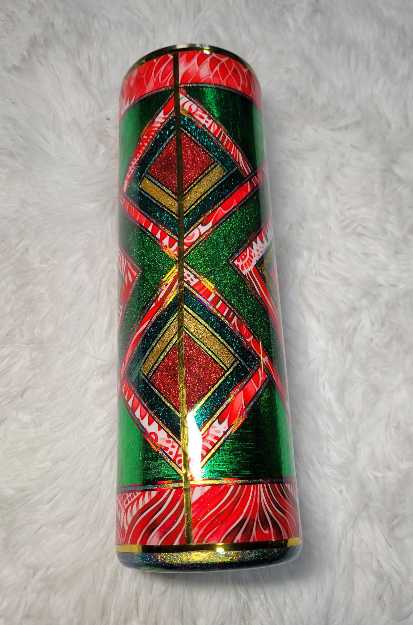 30 Oz Red Green Diamond 92