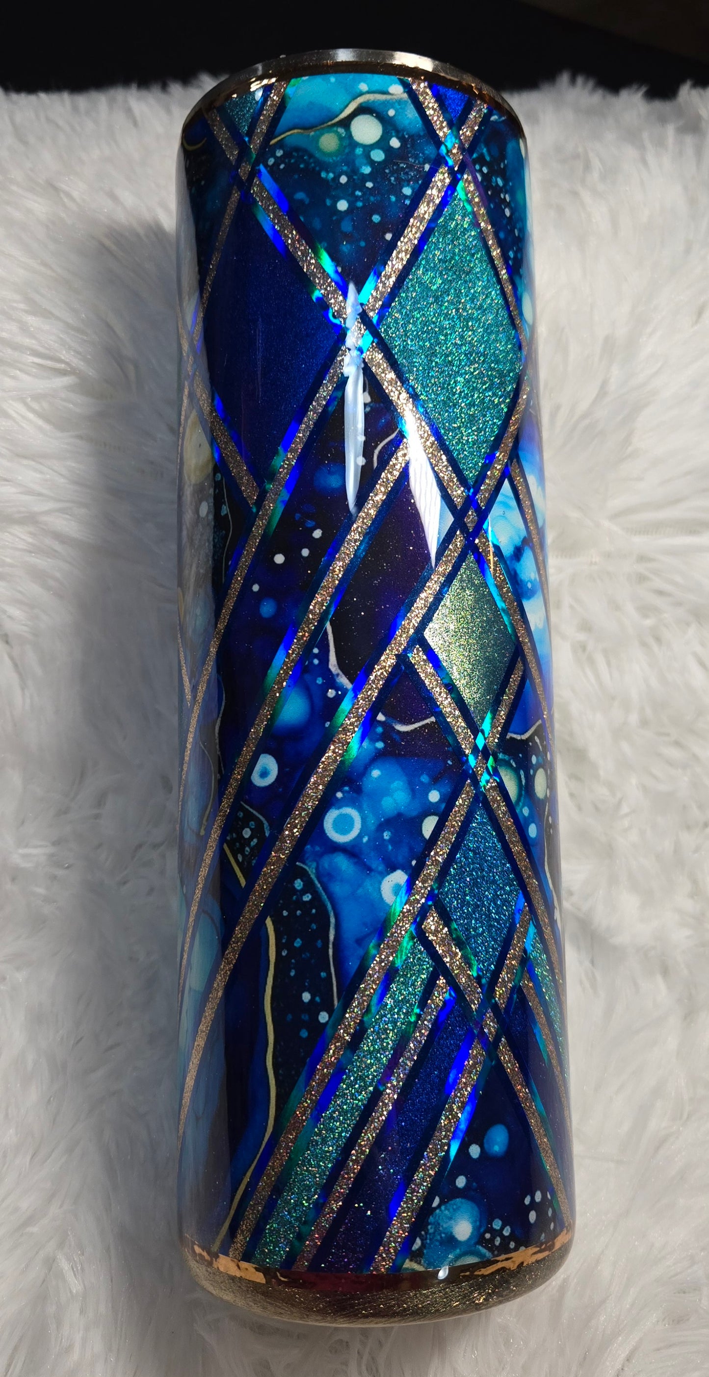 30 Oz Blue Geo Diamond 41