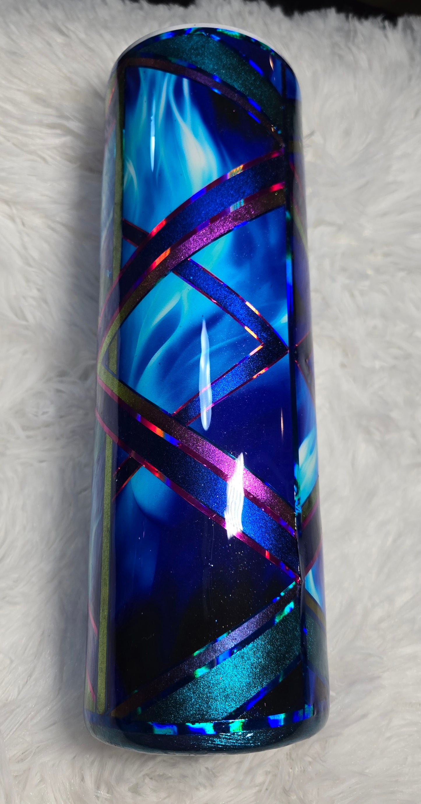 30 Oz Blue Flames 46