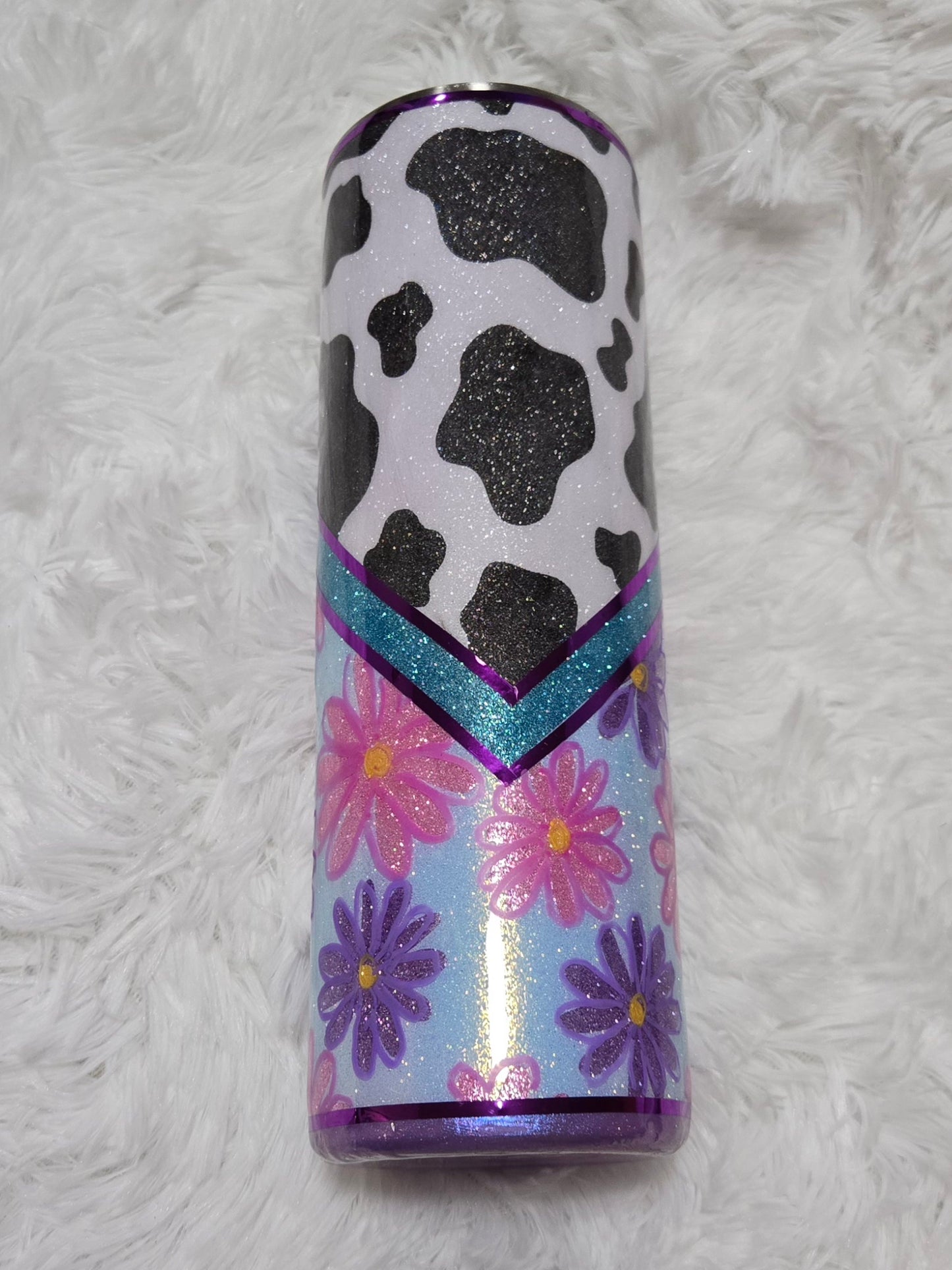 30 Oz Cow Floral Doodle 103