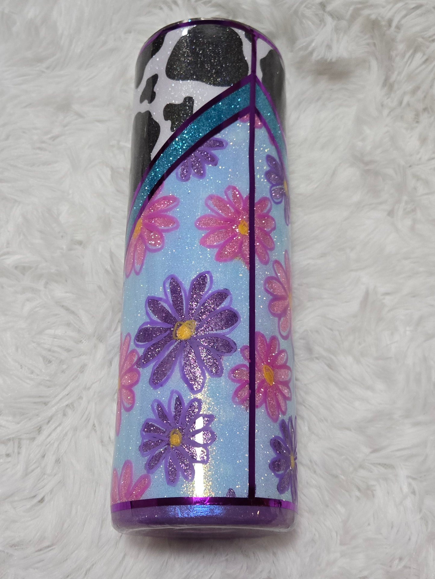 30 Oz Cow Floral Doodle 103