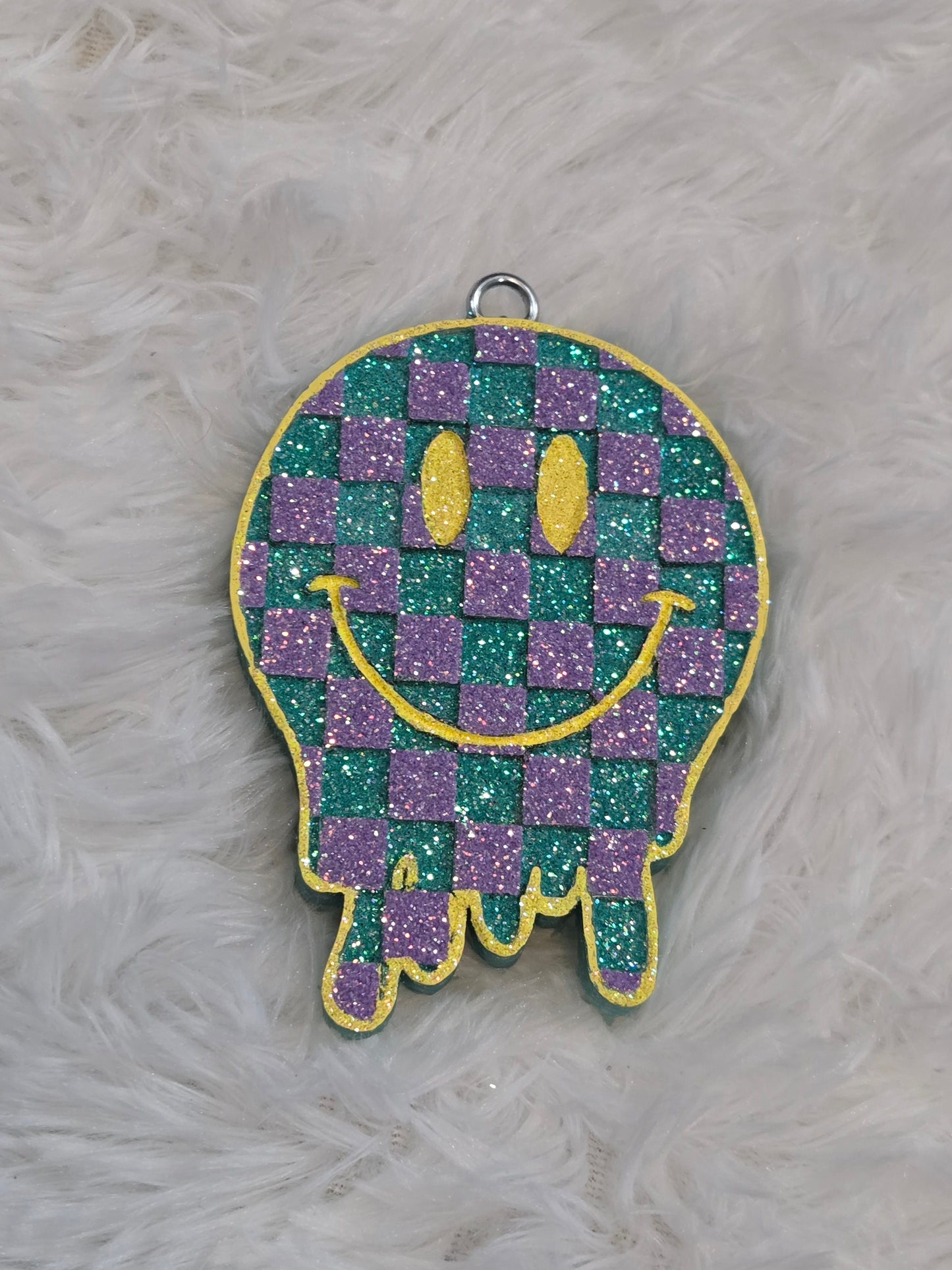 Purple/Teal Melted Happy Face Snuggle Weather