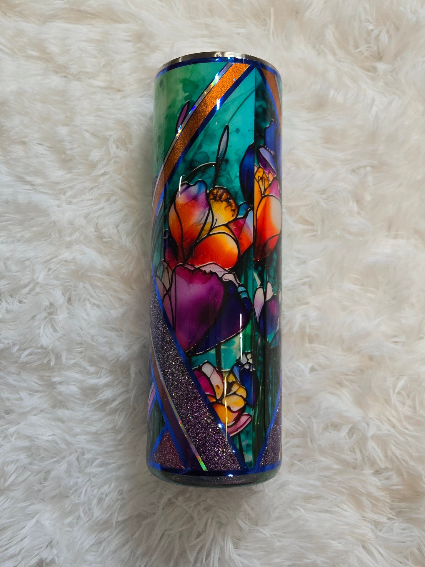 30 Oz Stained Glass Tulips 12