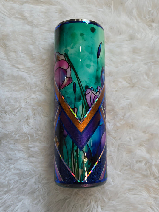 30 Oz Stained Glass Tulips 12